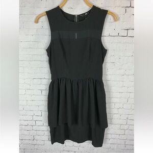 H&M Women's Sleeveless Black Layered Peplum
Mini Dress Size 12